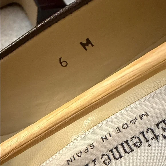 NWT VTG Etienne Aigner Taylor Truffle Spain Leather Mid-Heel Pumps 90s Office - Picture 4 of 14